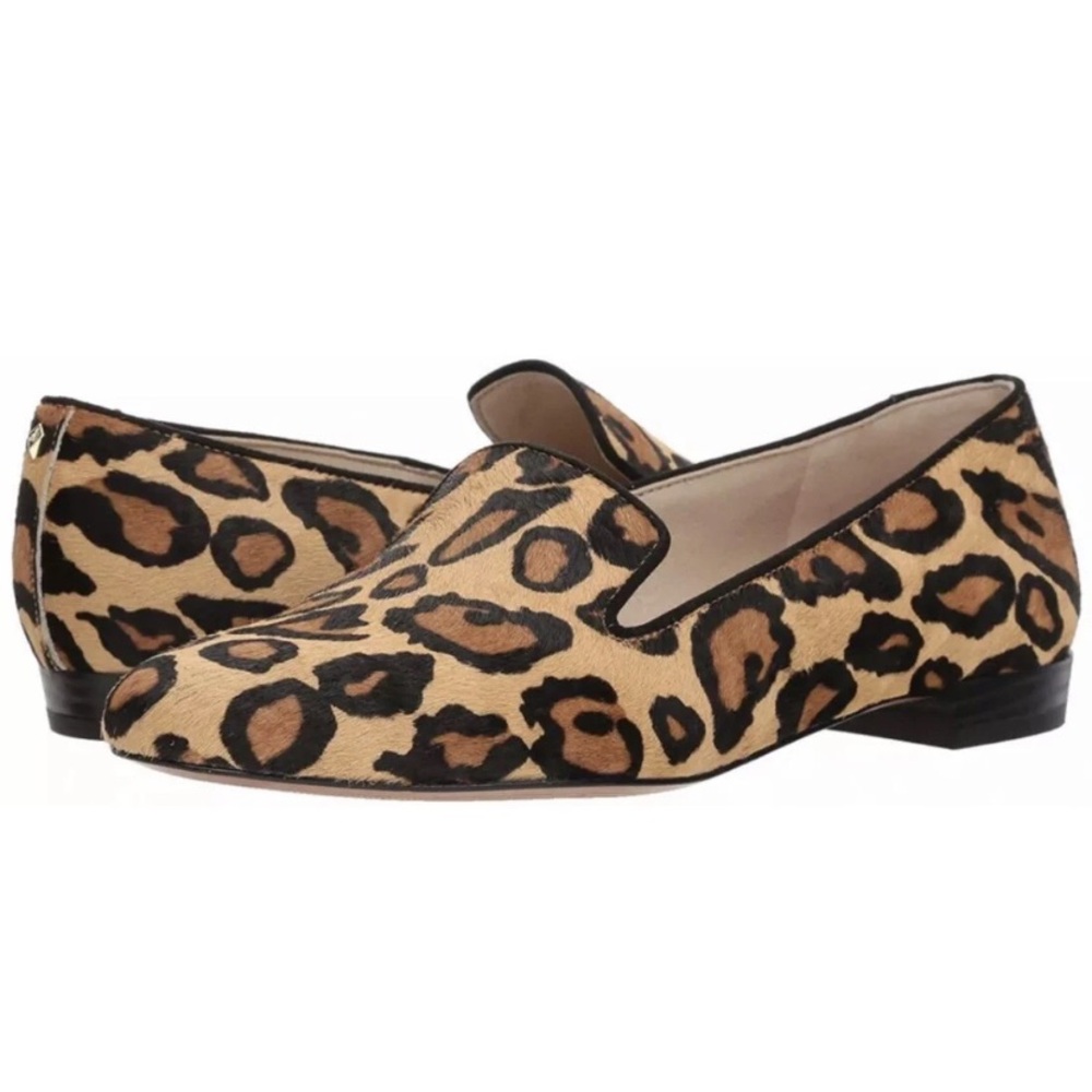 SAM EDELMAN Jordy Genuine Calf Hair Leopard Print Loafer-NEW NUDE LEOPARD